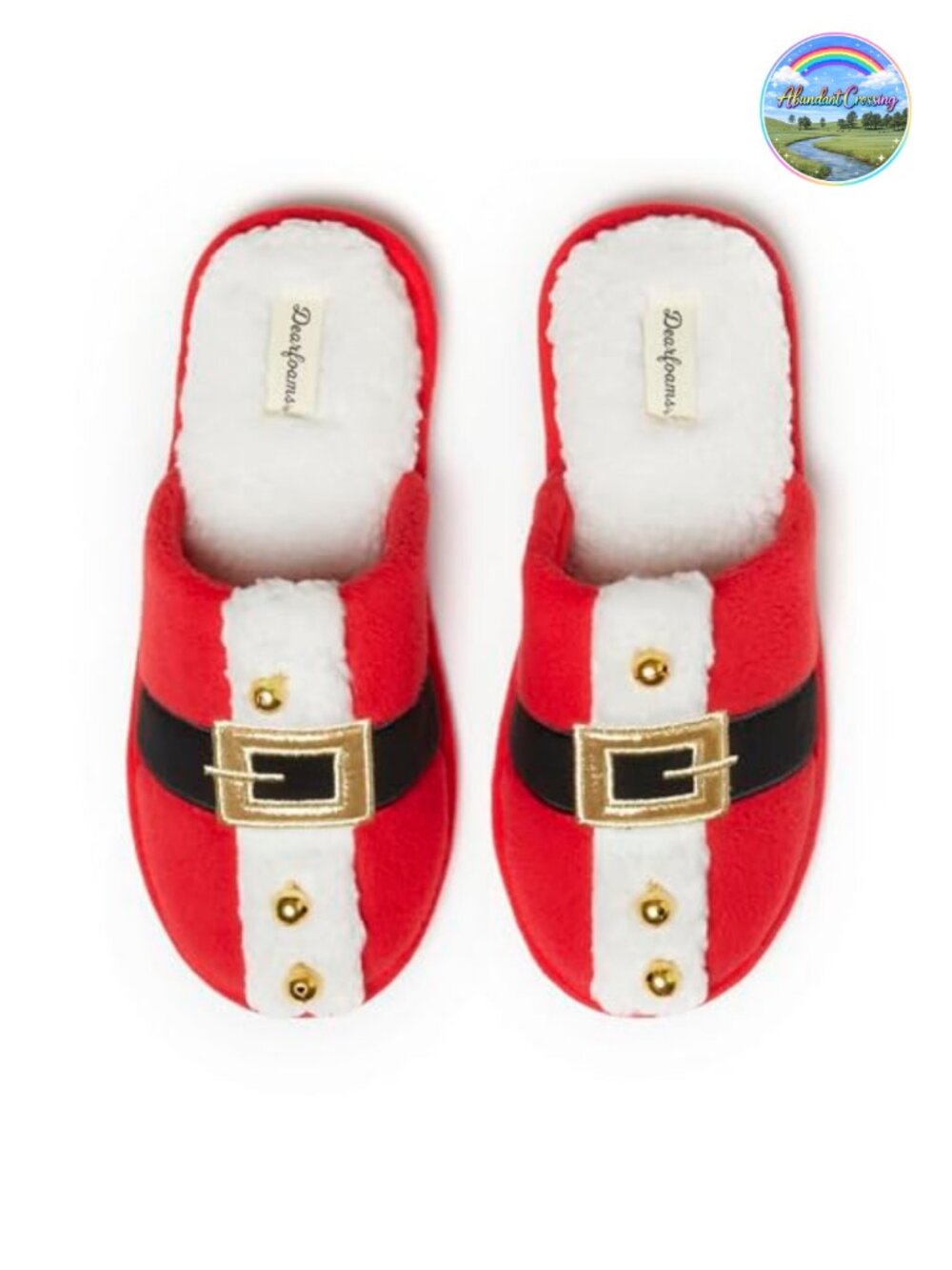 Memory Foam Slide-On Scuff Slipper Round Toe Rubber Sole Cozy